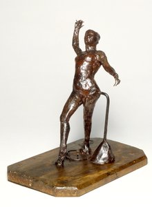タンバリンのダンサー、1895年頃（茶色のワックス） 作： Edgar Degas
